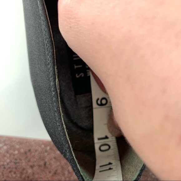 Stuart Weitzman flats size 9.5 black Oxfords chunky vintage 90s Academia - Picture 11 of 12